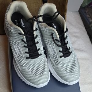 Nautica Womens Black and White Sneakers